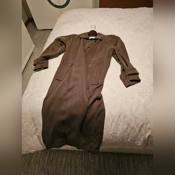 Babaton Olive Green Trench Coat -Small - Picture 11 of 11